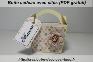 TUTO Boîte cadeau avec clips pour fête des mères