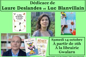 Dédicace de Laure Deslandes et Luc Blanvilain