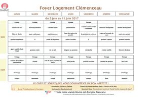 Menu semaine 23