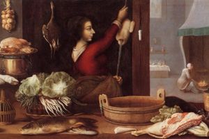 Gestes culinaires et ustensiles de cuisine dans la peinture des XVIIe et XVIIIe siècles ou le travestissement d'une réalité quotidienne