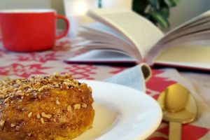 Mug cake sucré au potimarron et noisette (vegan)