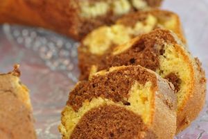 Moelleux marbré chocolat orange