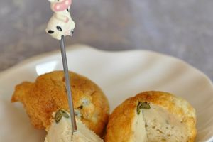Petits muffins aux blancs d'oeuf et saumon
