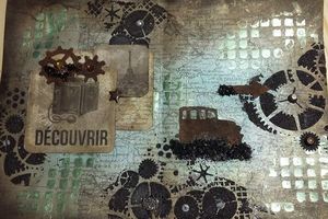 Art journal page "Découvrir"