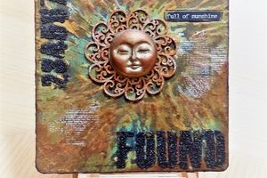 Mixed Media Tag "Sun"