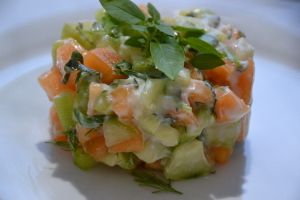 TARTARE DE MELON CONCOMBRE