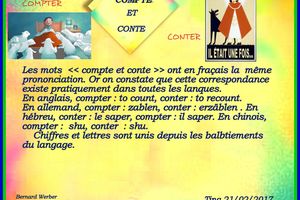 COMPTE ET CONTE -