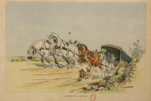 LE COCHE ET LA MOUCHE - Fable de La Fontaine -