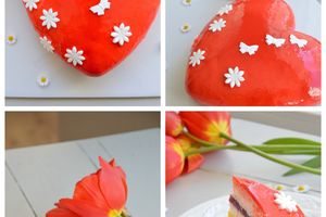 Coeur à la Rose & Framboises pour EVA
