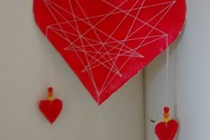DIY Suspension de coeurs : l'idée déco plein de LOVE