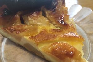 Flan aux pommes caramélisées