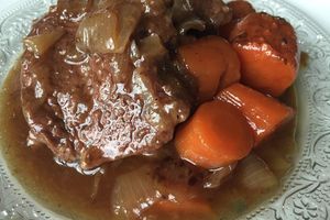 Joue de boeuf confite à la Guinness