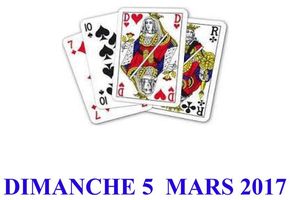 Concours belote - Dimanche 5 Mars