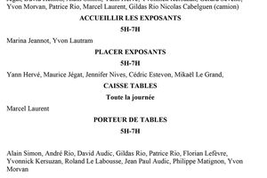 Vide grenier du dimanche 6 Aout - Appel aux bénévoles