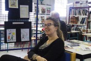 L'ECRIVAIN SOPHIE ADRIANSEN DE PASSAGE AU CDI DU COLLEGE