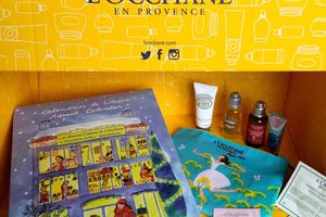 Mon Calendrier de l’Avent l'Occitane !+ Bon plan 9% du prix remboursé par iGraal + trousse avec 4 miniatures