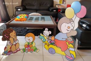 Coup de coeur pour les silhouettes T'choupi en carton