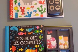 Dessine avec des tampons et des gommettes - Editions Usborne