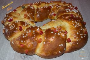 Brioche des rois tressée