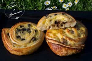 Pains aux raisins ou pépites de chocolat