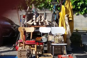 Photos de la brocante de la Pironnière au château d'Olonne