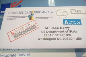 Correspondance de ASMA au Secretaire d'Etat Americain John Kerry.