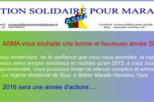 Voeux de ASMA ( Action Solidaire pour Marafa) aux Camerounais