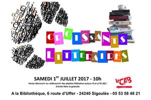 Croissants littéraires le 1er juillet à 10h
