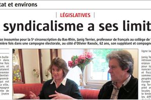 Interview de l'Alsace, 20 mai