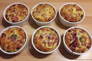 Clafoutis de choux de bruxelles, jambon et gruyère