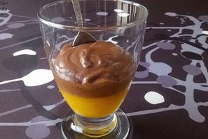 Mousse au chocolat et gelée d'orange