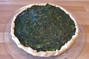 Tarte épinards ricotta et lardons