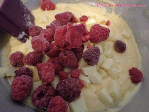 Petits cakes Chocolat blanc Framboise