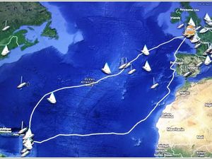 Le Sun Magic 44 Roche Noire et son parcours. (cliquer pour agrandir)
