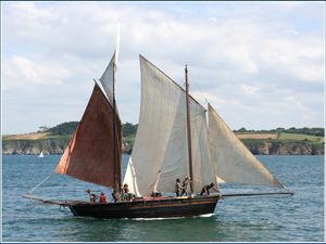 Langoustier dundée "SKELLIG" DZ et lougre "Rose of Argyll" DZ