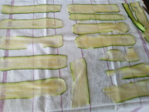 Tartelettes roses de courgettes