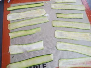 Tartelettes roses de courgettes