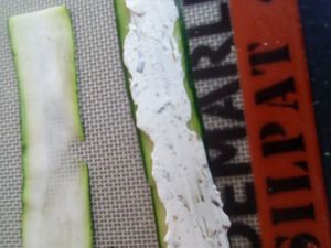 Tartelettes roses de courgettes