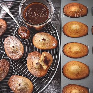 Madeleines au coeur de caramel beurre salé