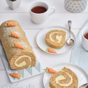 Carotte cake façon gâteau roulé