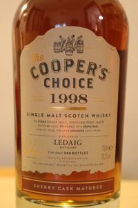 Ledaig 1998/2015 Cooper's Choice, 17 ans, 56.5%
