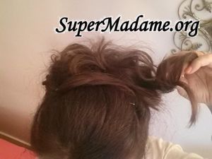 chignon bouclé facile et rapide à réaliser