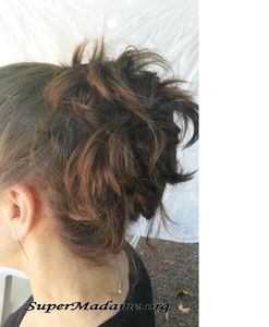 chignon bouclé facile et rapide à réaliser