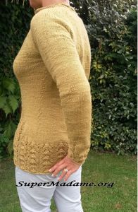 modèle de tricot gratuit pull femme glamour