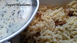 gratin de pâtes chèvre et noix, une recette pas chère et facile