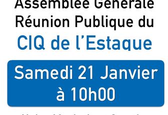 Réunion Publique CIQ Estaque - Samedi 21 Janvier