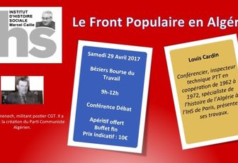 Conférence Débat Le front populaire en Algérie