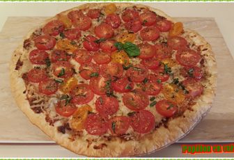 Recette : Tarte fine croustillante aux tomates cerise
