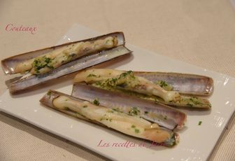 Couteaux au beurre d'aïl