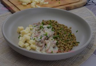 Lentilles à la tomme de brebis